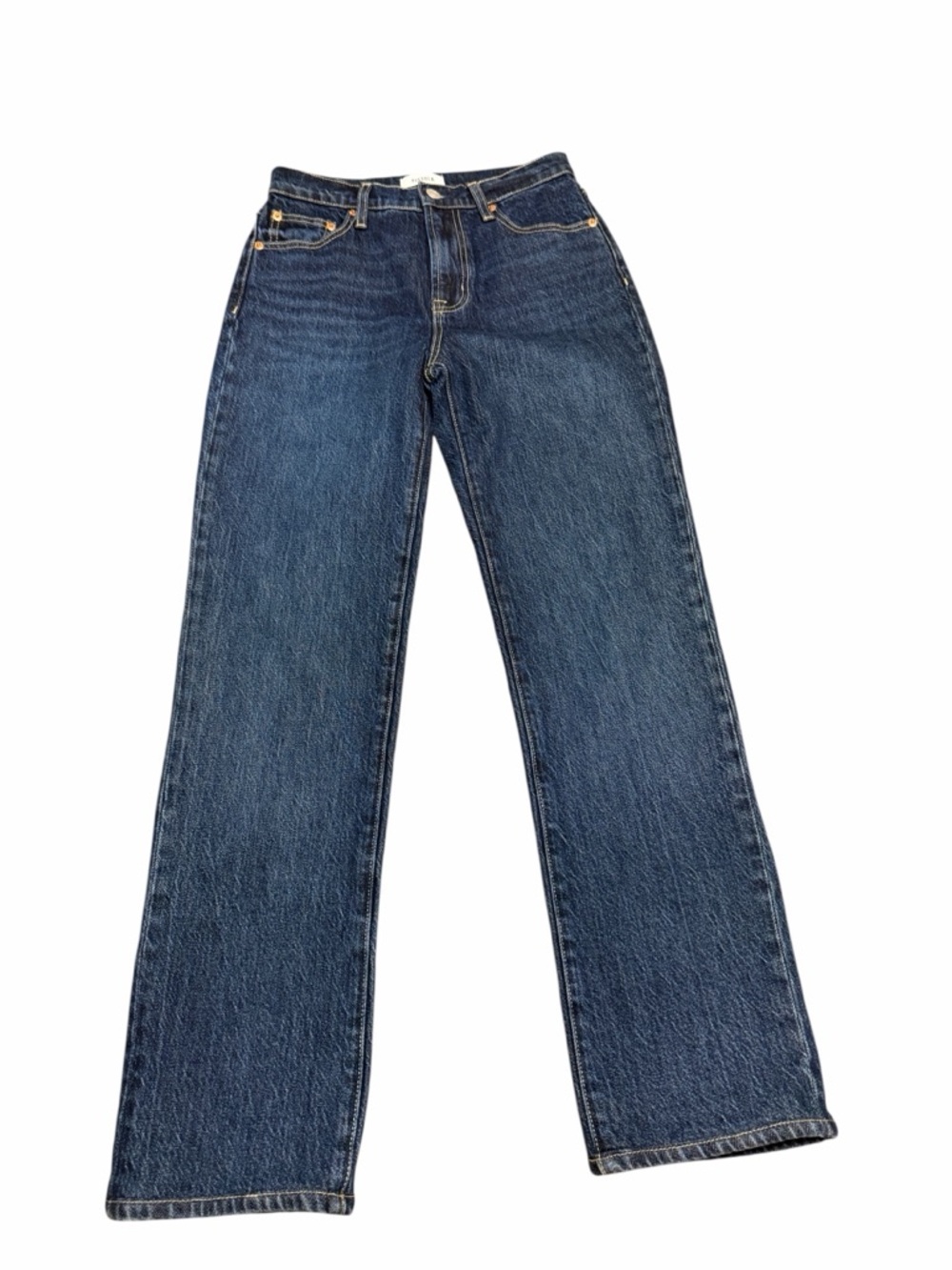 Pistola High Waisted Medium Wash Straight Leg Jean Size 24